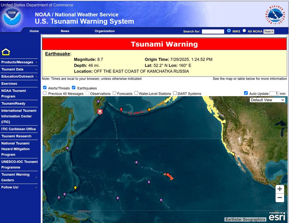 tsunami warning tsunami warning